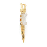 Alligator Pop Art Bite Earring