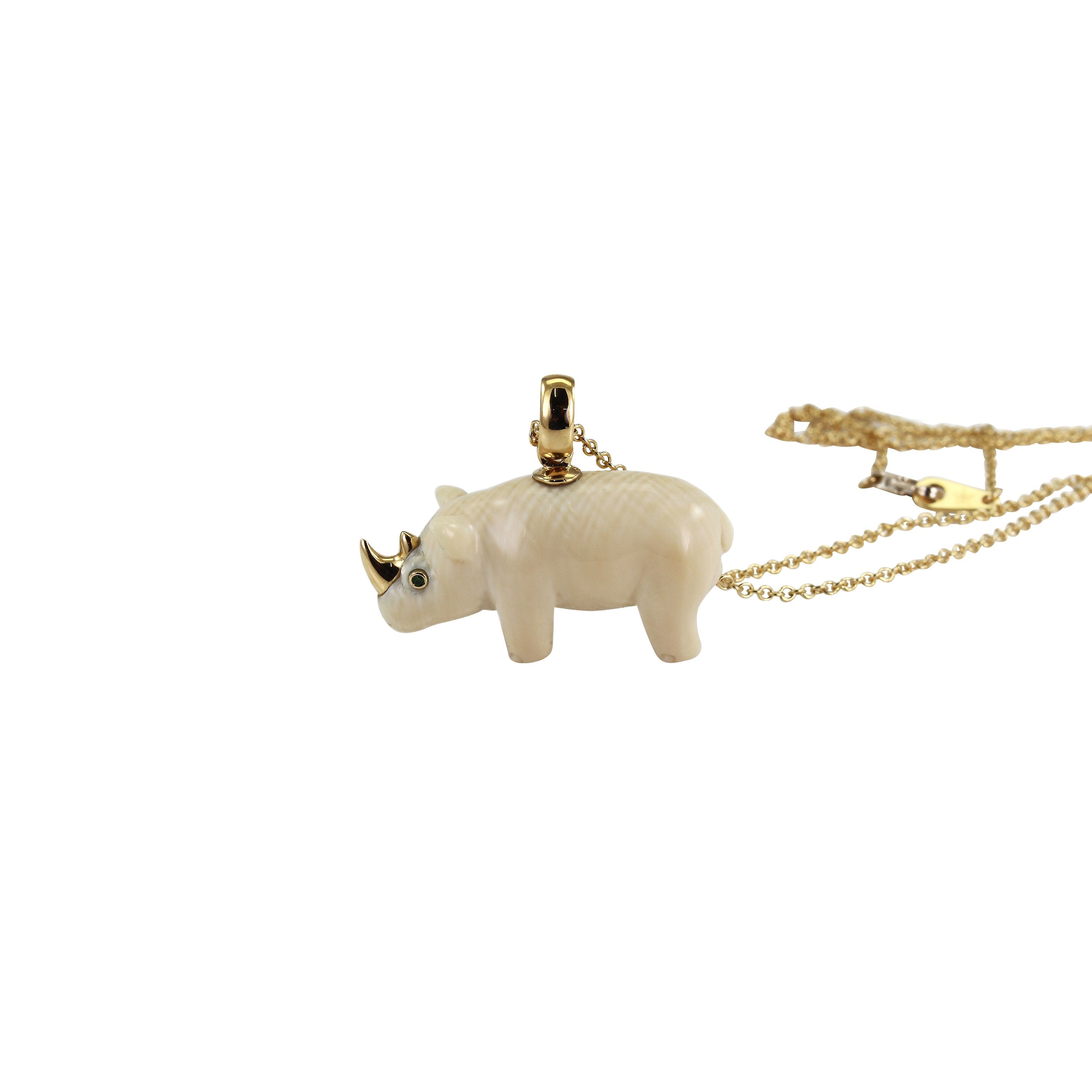 Bibi van der Velden Mammoth Rhino Gold Necklace – Bibi van der
