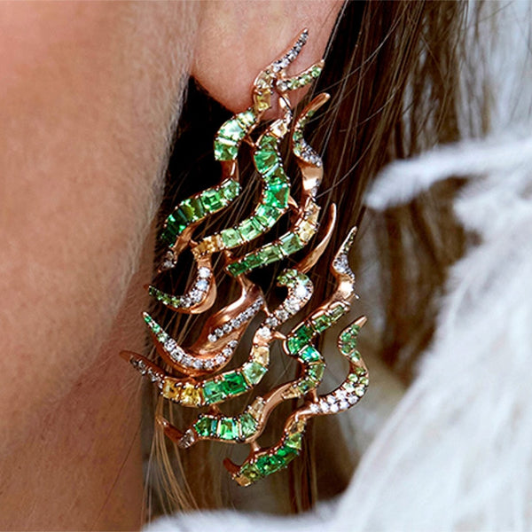Tsavorite earrings shop