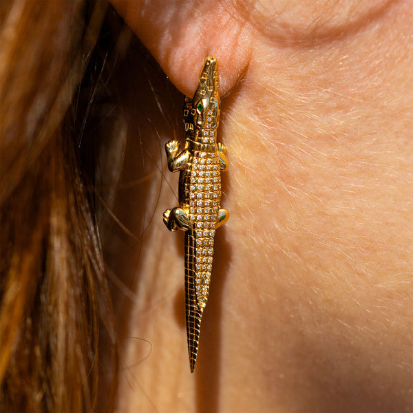 Alligator Bite Earring Diamonds