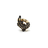 Alligator Ebony Wood Twist Ring