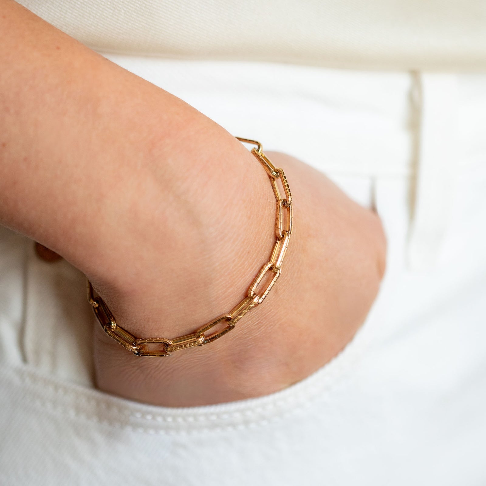 Alligator Link Bracelet Chain - Fine – Bibi van der Velden