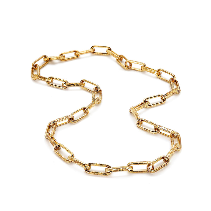 Alligator Link Necklace Chain - Medium