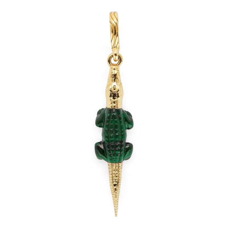 Alligator Malachite Charm