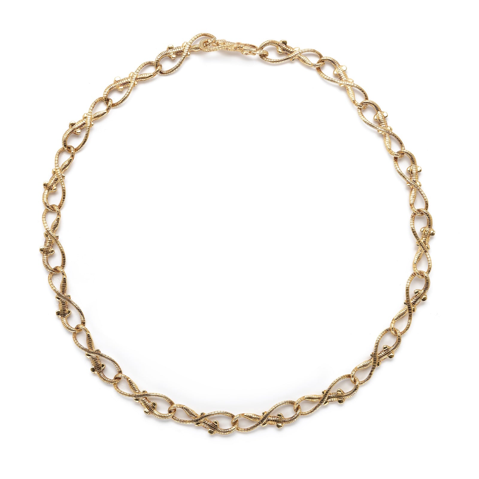 Baby Alligator Chain Necklace – Bibi van der Velden