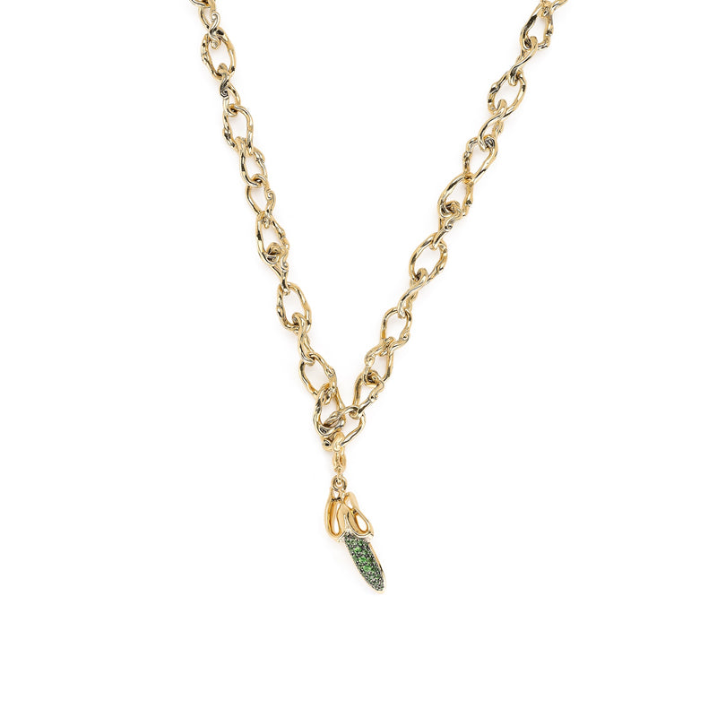 Banana Tsavorite Charm