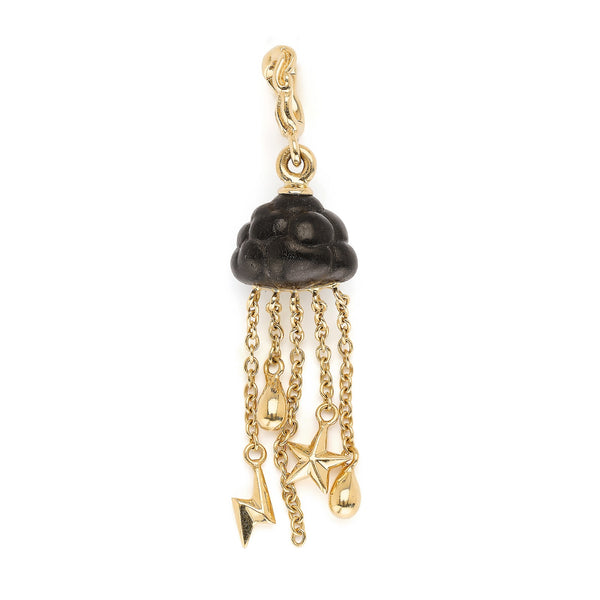Cloud Ebony Wood Charm