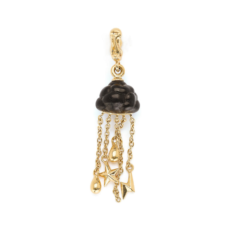 Cloud Ebony Wood Charm
