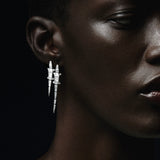 Diamond Alligator Earring Extra Long