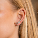 Diamond Alligator Meandering Ear Climber