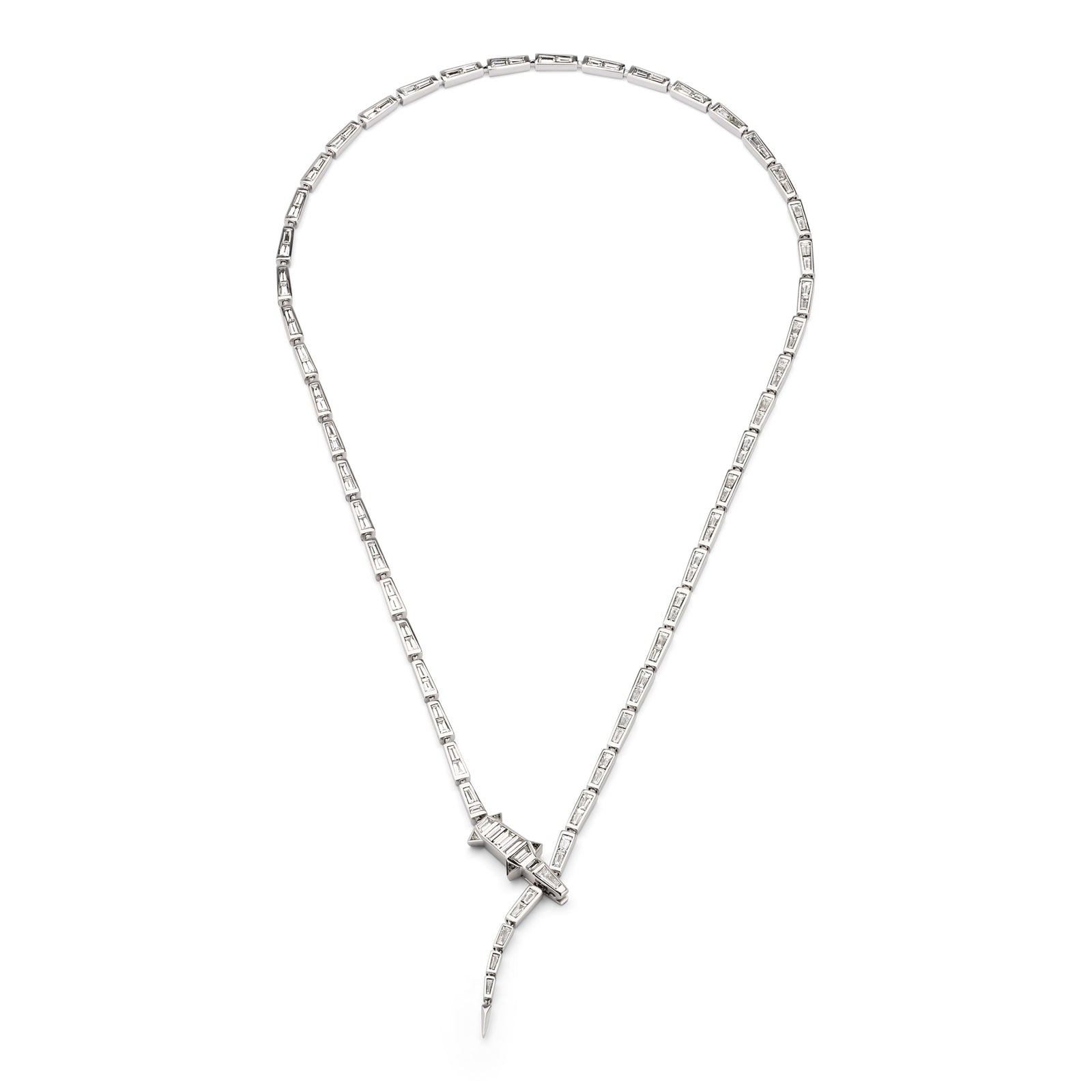 Diamond Alligator Necklace – Bibi van der Velden