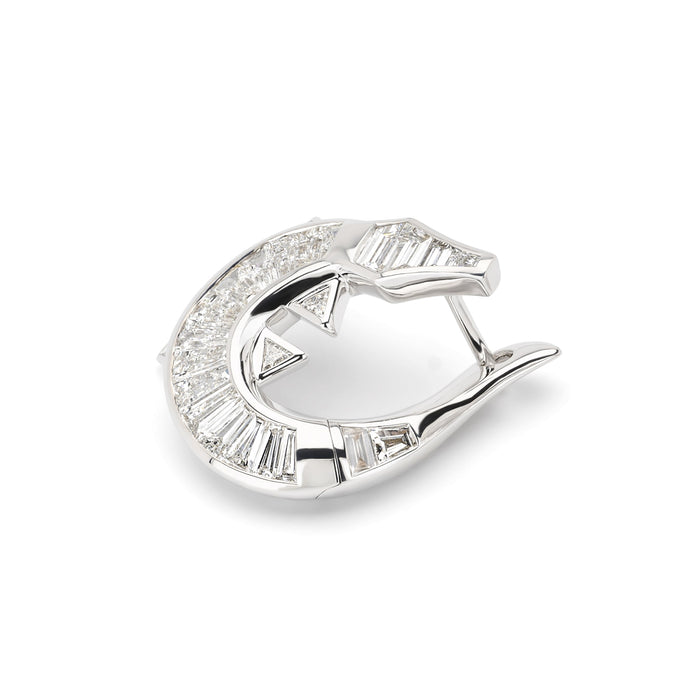 bibi van der velden Diamond Alligator Twist Earring