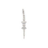 Diamond Alligator Vertebrae Charm