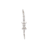 Diamond Alligator Vertebrae Charm