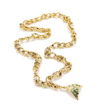 Flipper Charm with Tsavorites