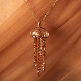 Jellyfish Quartz Pendant on a Chain