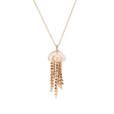 Jellyfish Quartz Pendant on a Chain