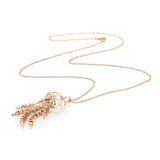 Jellyfish Quartz Pendant on a Chain