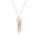 Jellyfish Quartz Pendant on a Chain