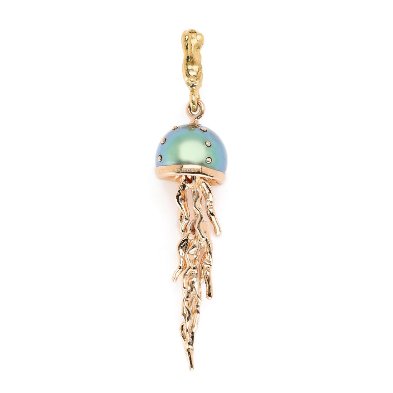 Jellyfish Large Tahitian Pearl Charm