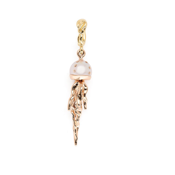 Jellyfish White Pearl Charm