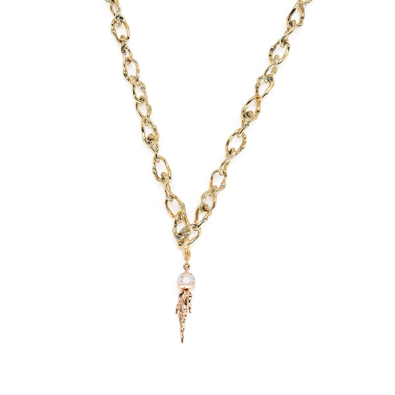 Jellyfish White Pearl Charm