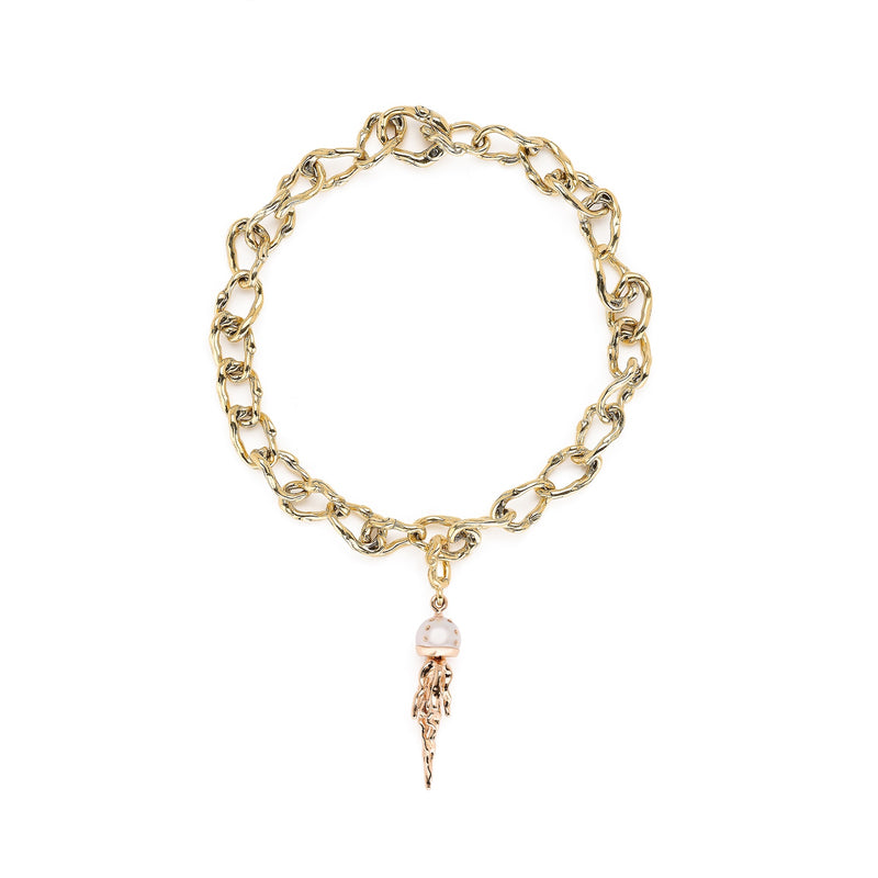 Jellyfish White Pearl Charm