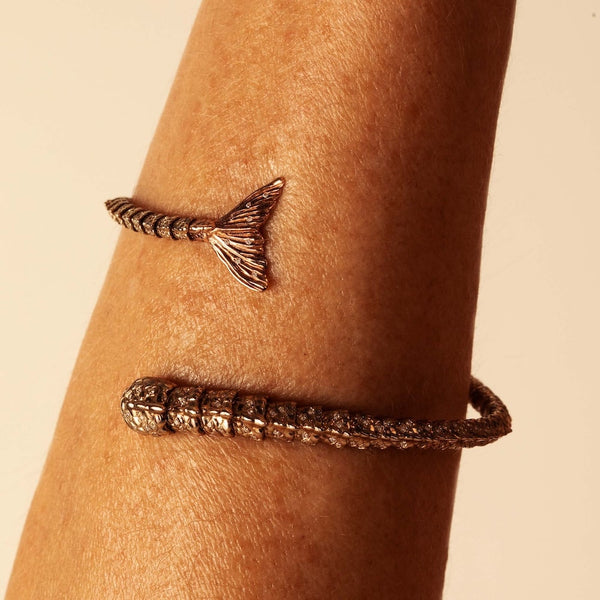 Meandering Mermaid Tail Bangle