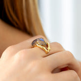 Medium Frog Ring Abalone
