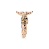 Mermaid Tail Rose Gold Twist Ring