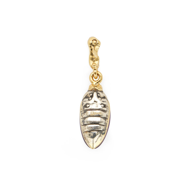 Mini Scarab Amethyst Charm