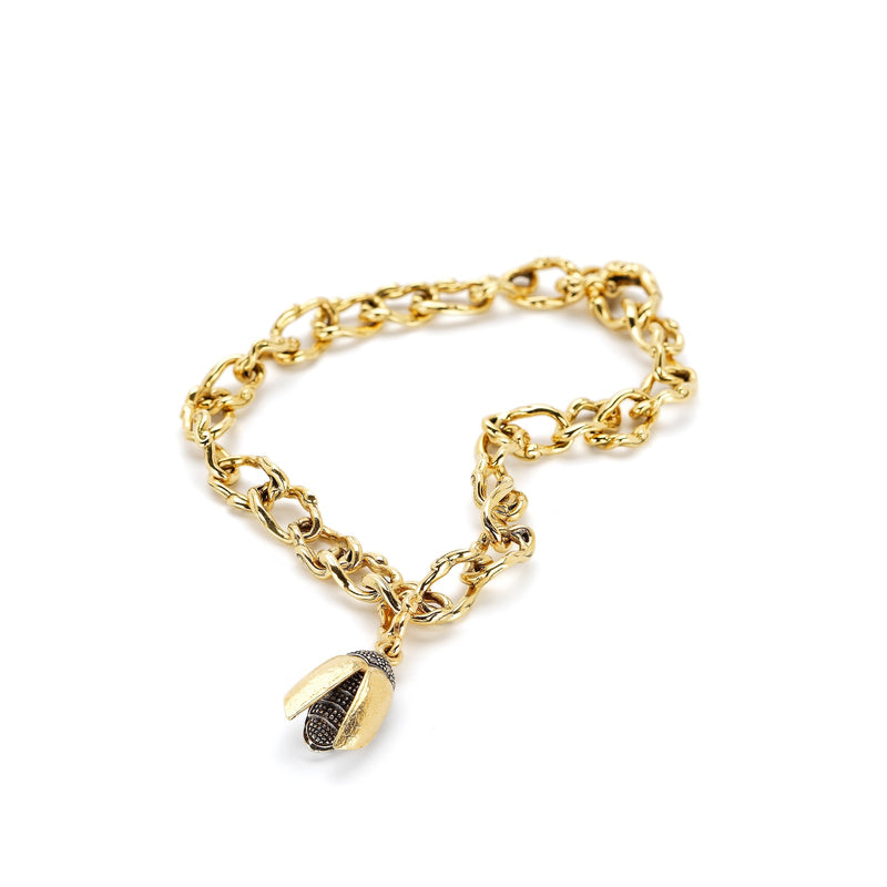 Mini Scarab Gold Fly Wings Charm