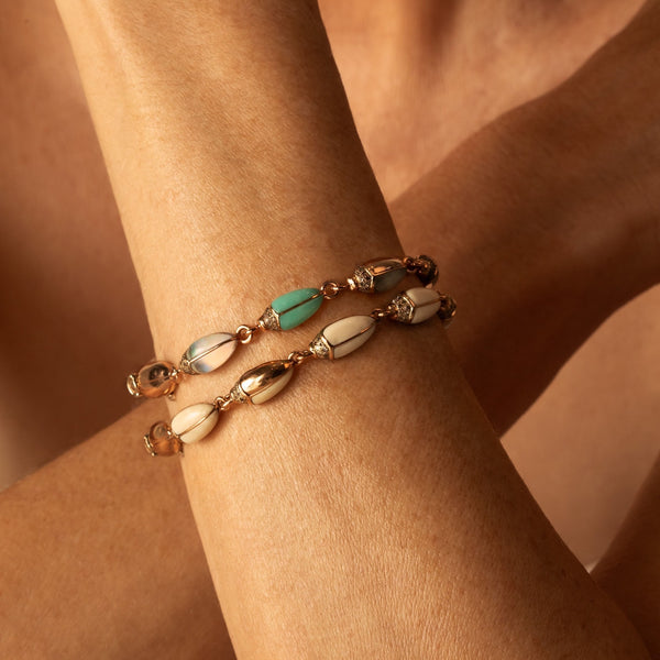 Mini Scarab Opal Eternity Bracelet