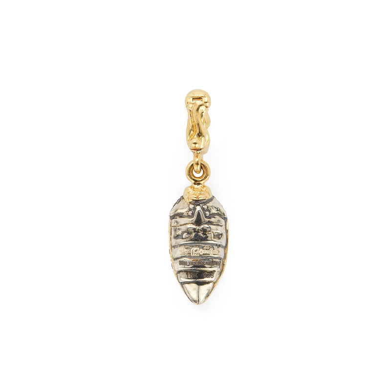 Mini Scarab Pave Pink Sapphire Charm