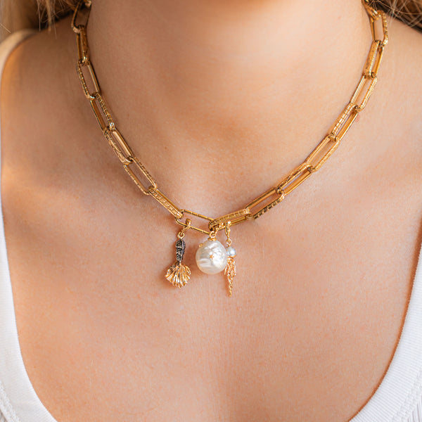 Pop Art Large Pearl Charm