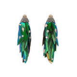 Scarab Pop Art Bunch Earring with Diamonds