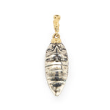 Scarab Ebony Wood Cocktail Pendant