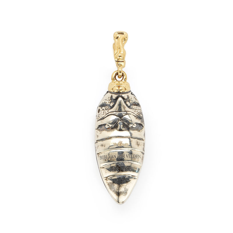 Scarab Ebony Wood Cocktail Pendant