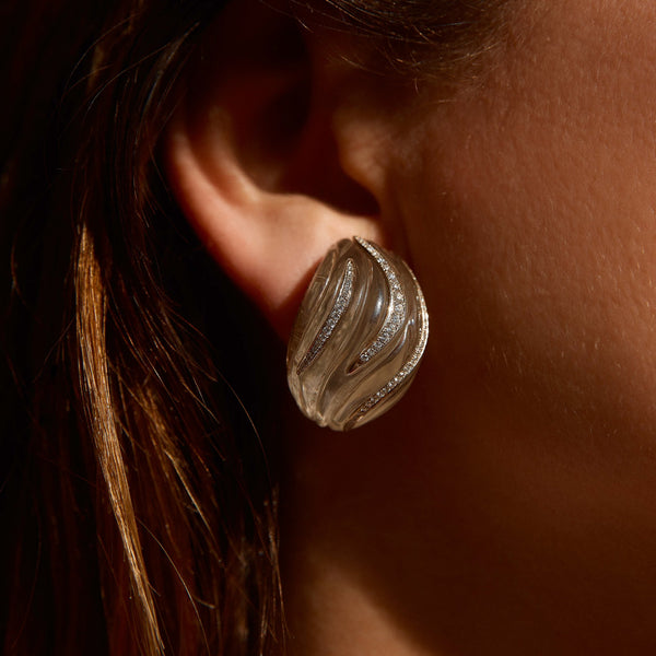 Small Tidal Wave Earrings (pair)