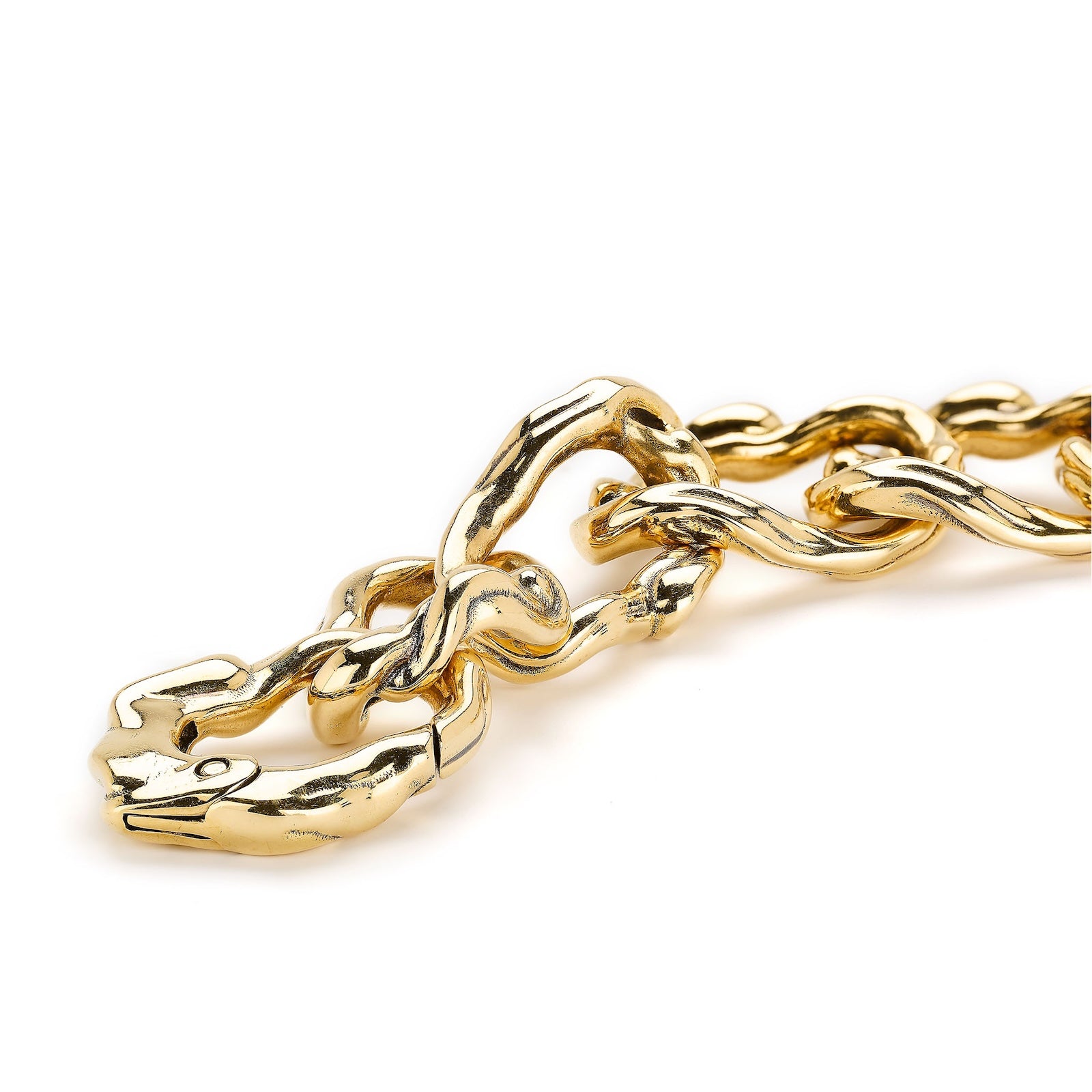Wave Barrel Link Chain Bracelet - Chunky – Bibi van der Velden