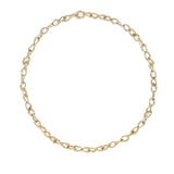 Wave Barrel Link Chain Necklace - Fine
