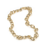 Wave Barrel Link Chain Necklace - Medium