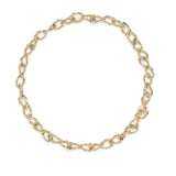 Wave Barrel Link Chain Necklace - Medium