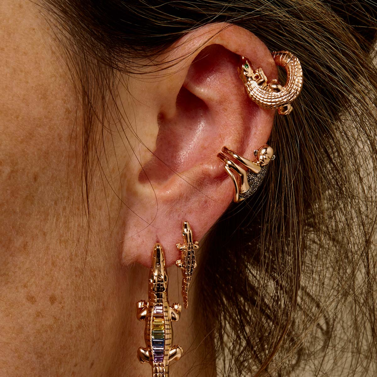 Ear hugger earrings hotsell