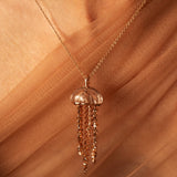 Jellyfish Quartz Pendant on a Chain