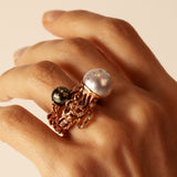 Jellyfish Tahitian Pearl Stackable Ring