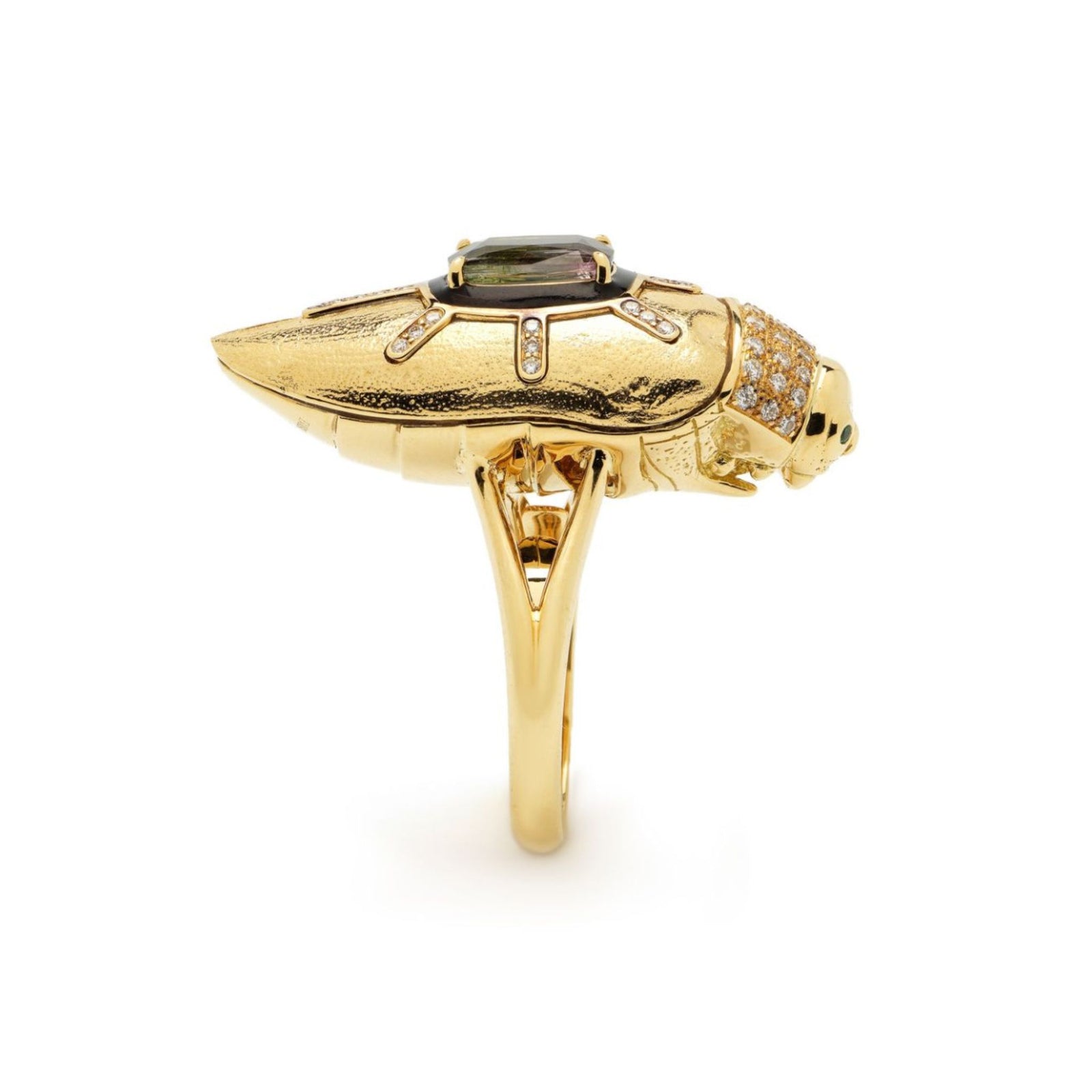 Gold scarab ring on sale