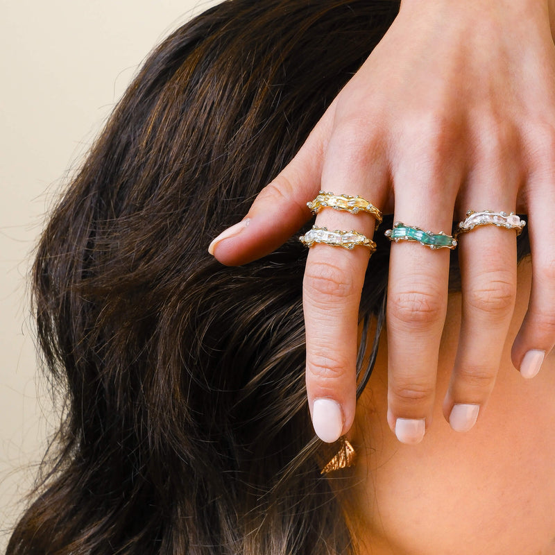 Blue topaz stackable ring online