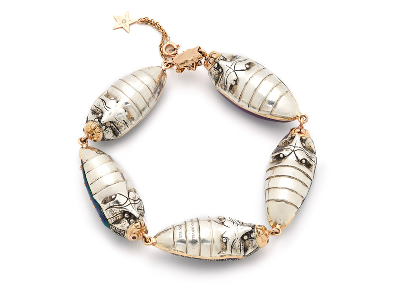 Big Scarab Pave Bracelet