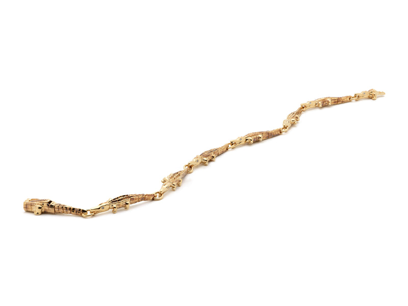 Baby Alligator Hinge Bracelet